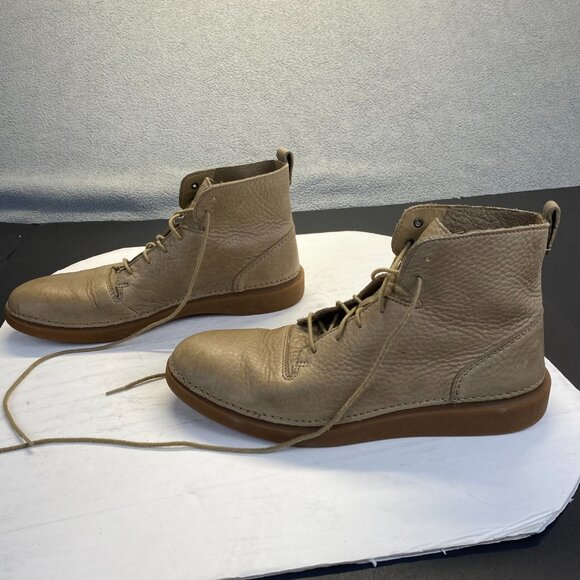 Clarks Hale Rise Boots Men's Size 8 M  Leather Tan Brown - Picture 13 of 16